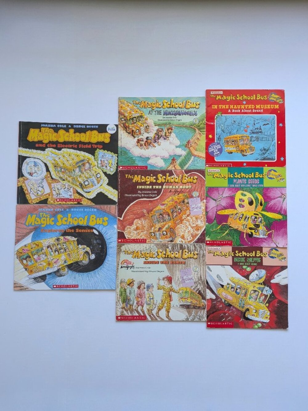 Bundle 8 Vintage Kids Books Magic School Bus Ms Frizzle Science PBS RL2 RL3 Elem